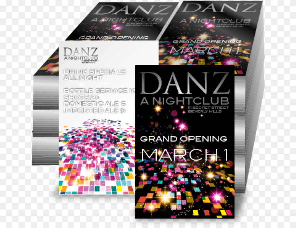 Nightclub Flyers Printing, Advertisement, Poster, Art, Graphics Free Png