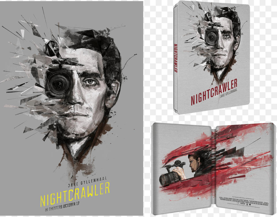 Nightcrawler Movie Artwork, Art, Collage, Adult, Person Free Transparent Png