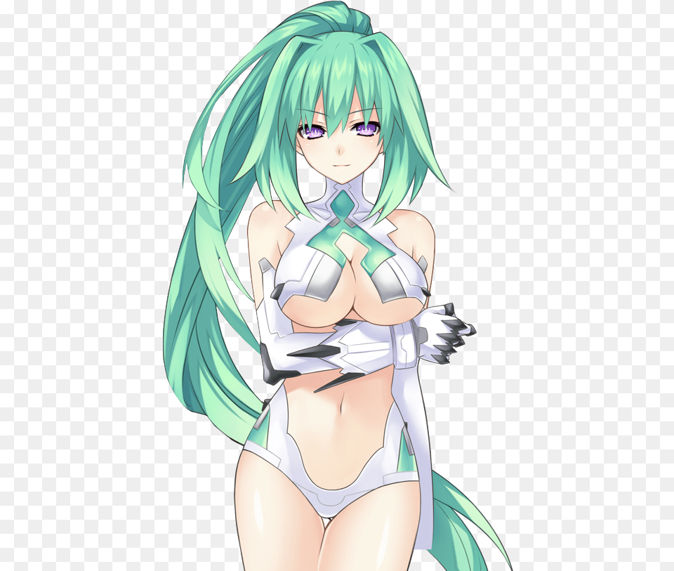 Nightdreams Wiki Vert Green Heart Hyperdimension Neptunia, Book, Comics, Publication, Adult Free Png