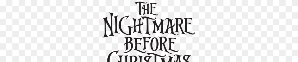 Nightmare Before Christmas, Calligraphy, Handwriting, Text, Festival Free Png Download