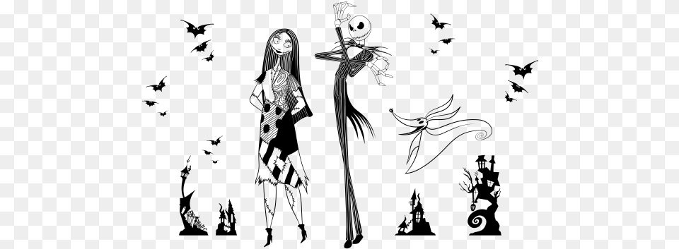 Nightmare Before Christmas, Gray Free Png Download