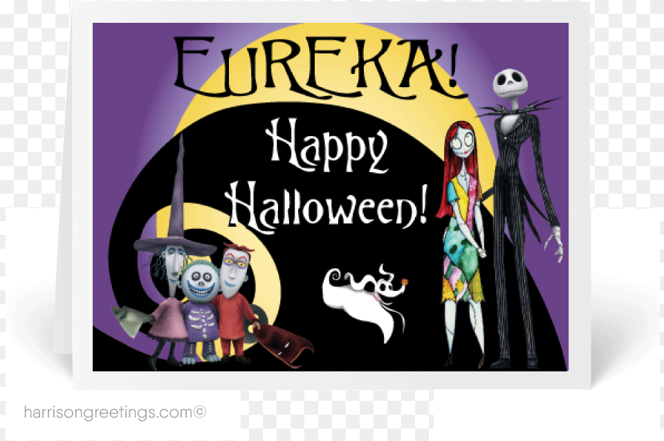 Nightmare Before Christmas Halloween Card Welcome To Halloweentown Tablet Horizontal Ipad, Book, Comics, Publication, Person Png