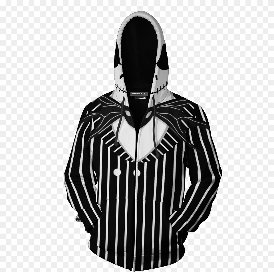 Nightmare Before Christmas Jack Hoodie, Clothing, Hood, Knitwear, Sweater Free Png Download