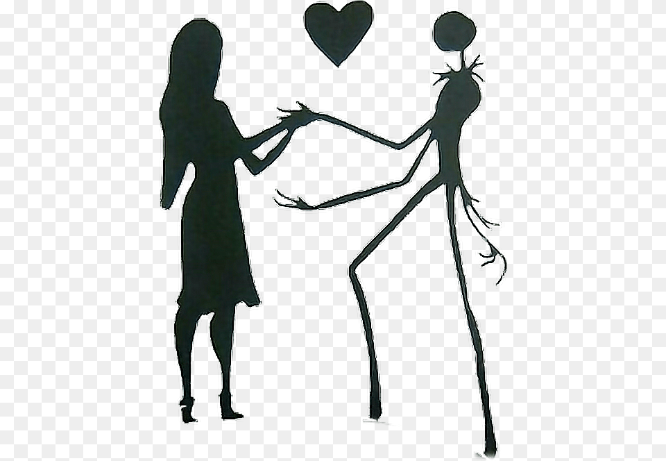 Nightmare Before Christmas Jackandsally Shadowpeople, Silhouette, Adult, Female, Person Png