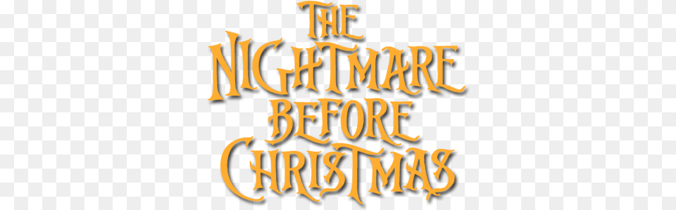 Nightmare Before Christmas Logo Nightmare Before Christmas Movie Logo, Calligraphy, Handwriting, Text Free Png