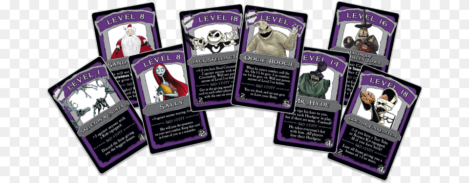 Nightmare Before Christmas Monopoly Cards, Advertisement, Poster, Book, Person Free Png