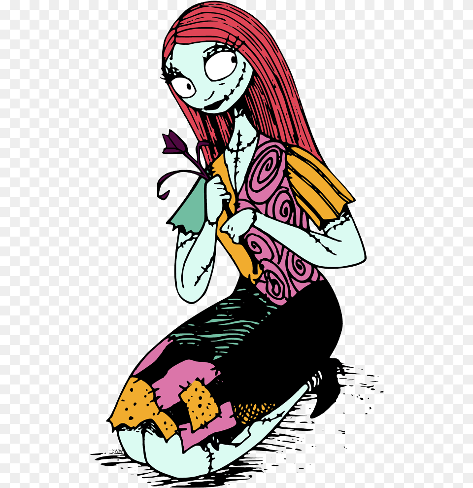 Nightmare Before Christmas Sally Clipart, Publication, Book, Comics, Adult Free Png
