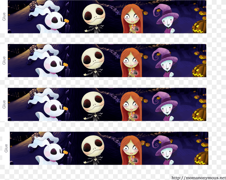 Nightmare Before Christmas Water Bottle Labels Png Image