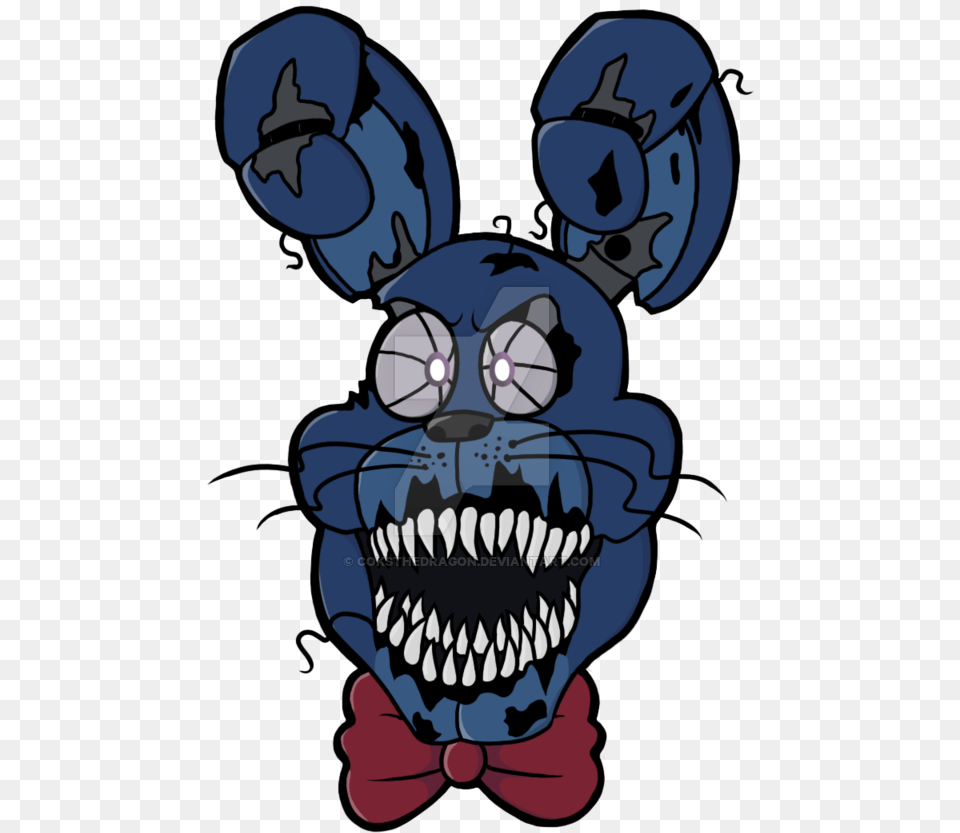 Nightmare Bonnie Headshot Bonnie Face Nightmare, Baby, Person Free Transparent Png