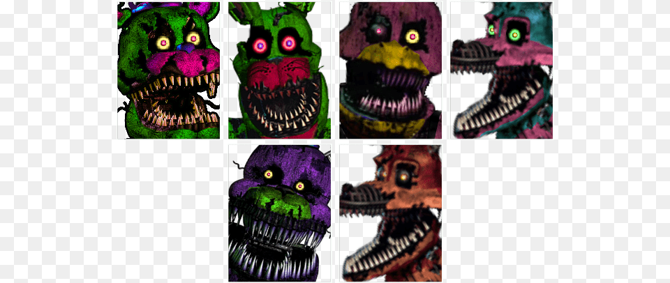 Nightmare Bonnie Ucn Icon, Art, Collage Png Image