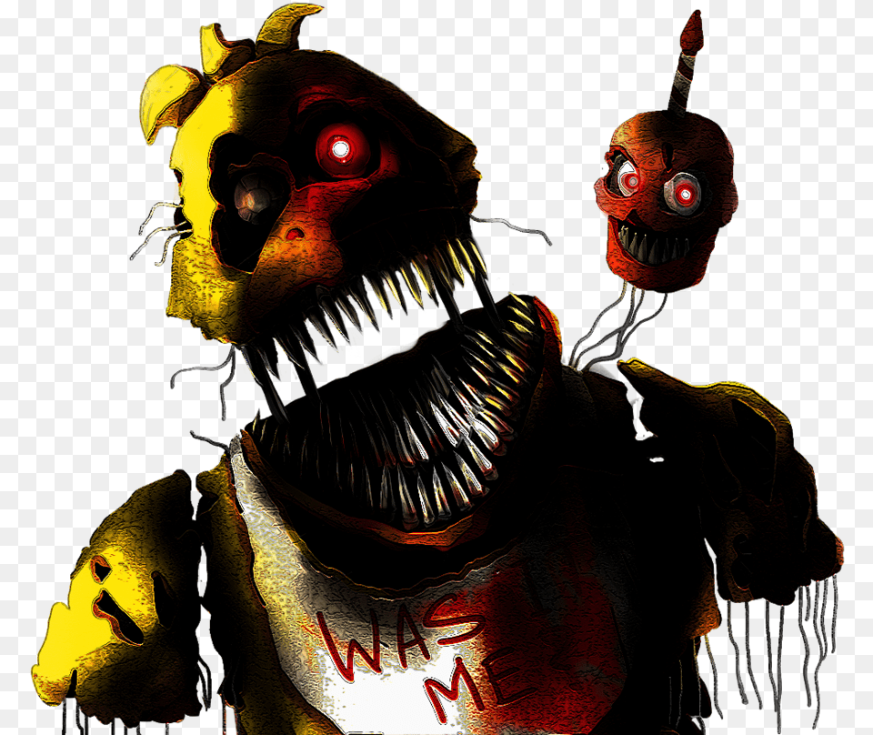 Nightmare Chica By Shootersp Five Nights At Freddy39s 4 Nightmare Clipart, Animal, Dinosaur, Reptile Free Png Download