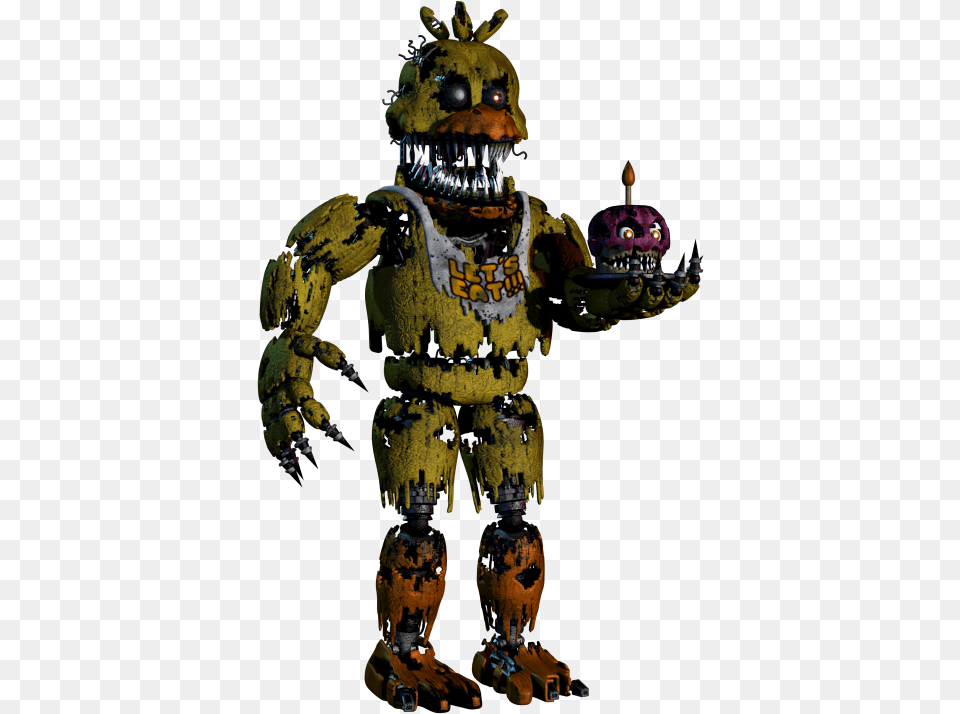 Nightmare Chica Five Nights At Freddy39s Nightmare Chica 5 Inch Action, Adult, Female, Person, Woman Png
