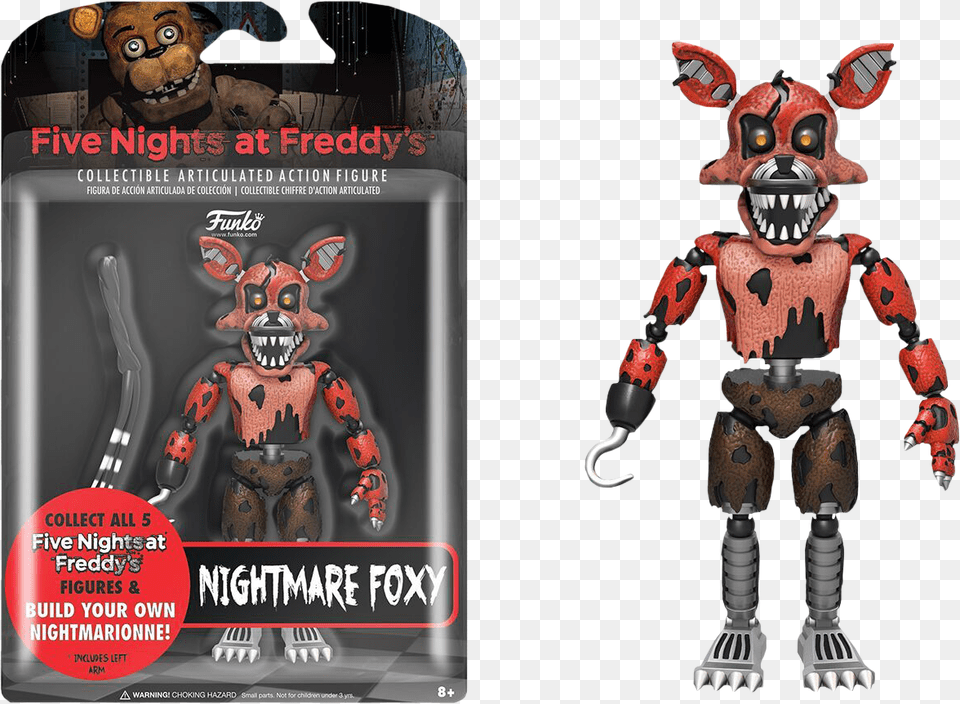 Nightmare Foxy Figure, Robot, Baby, Person, Face Png Image