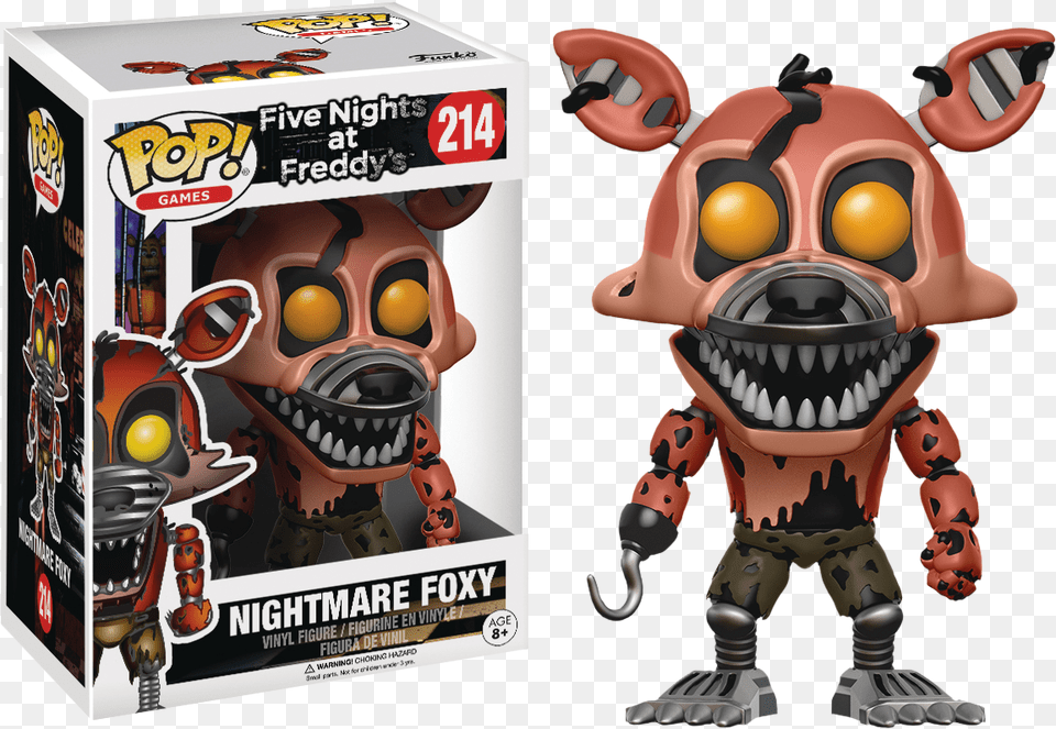 Nightmare Foxy Funko Pop, Toy, Robot Png
