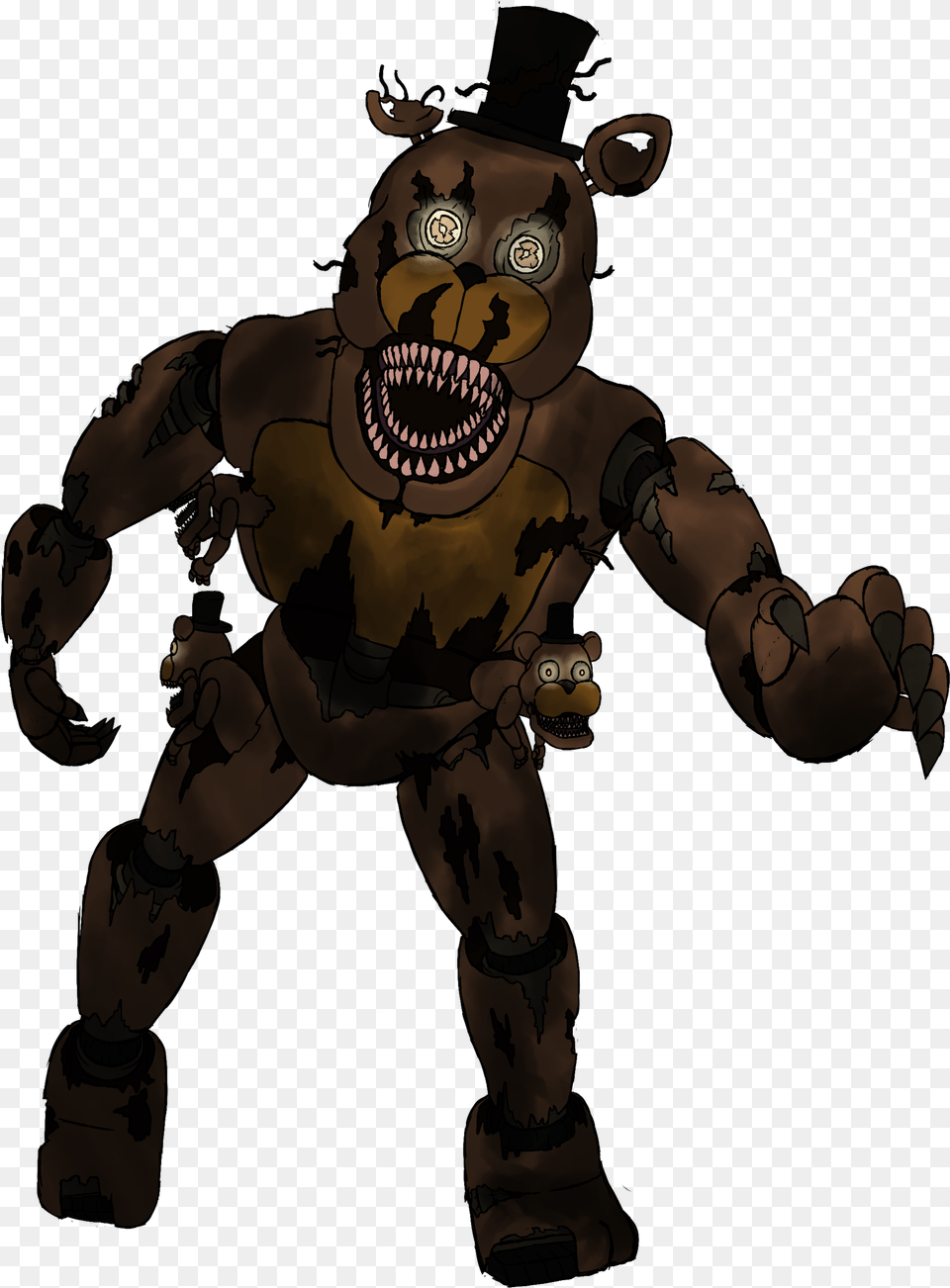 Nightmare Freddy Animated Nightmare Freddy Transparent, Adult, Male, Man, Person Free Png Download