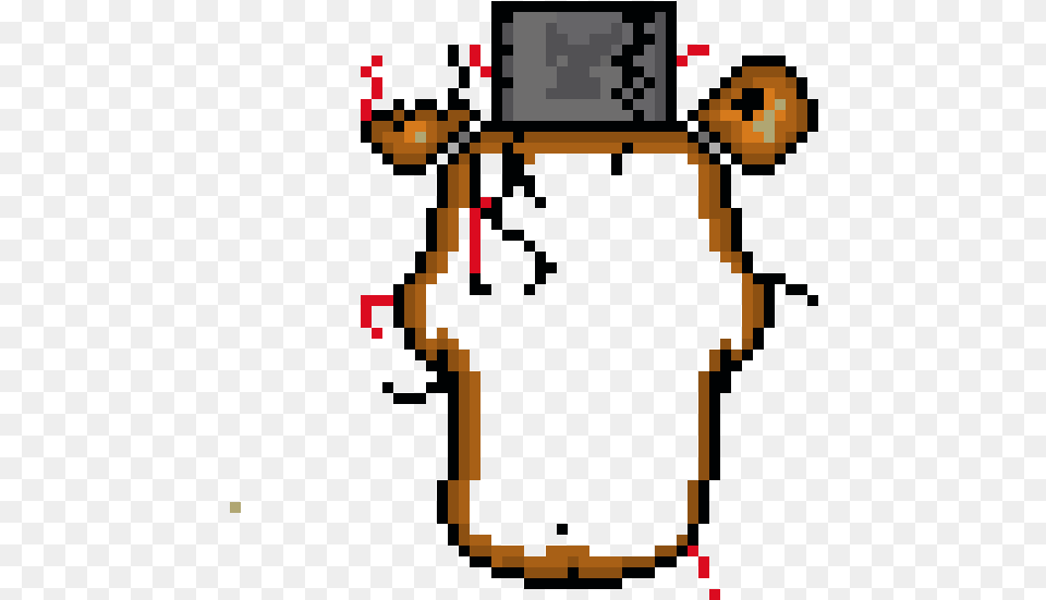 Nightmare Freddy Pixel Art, Person Free Png