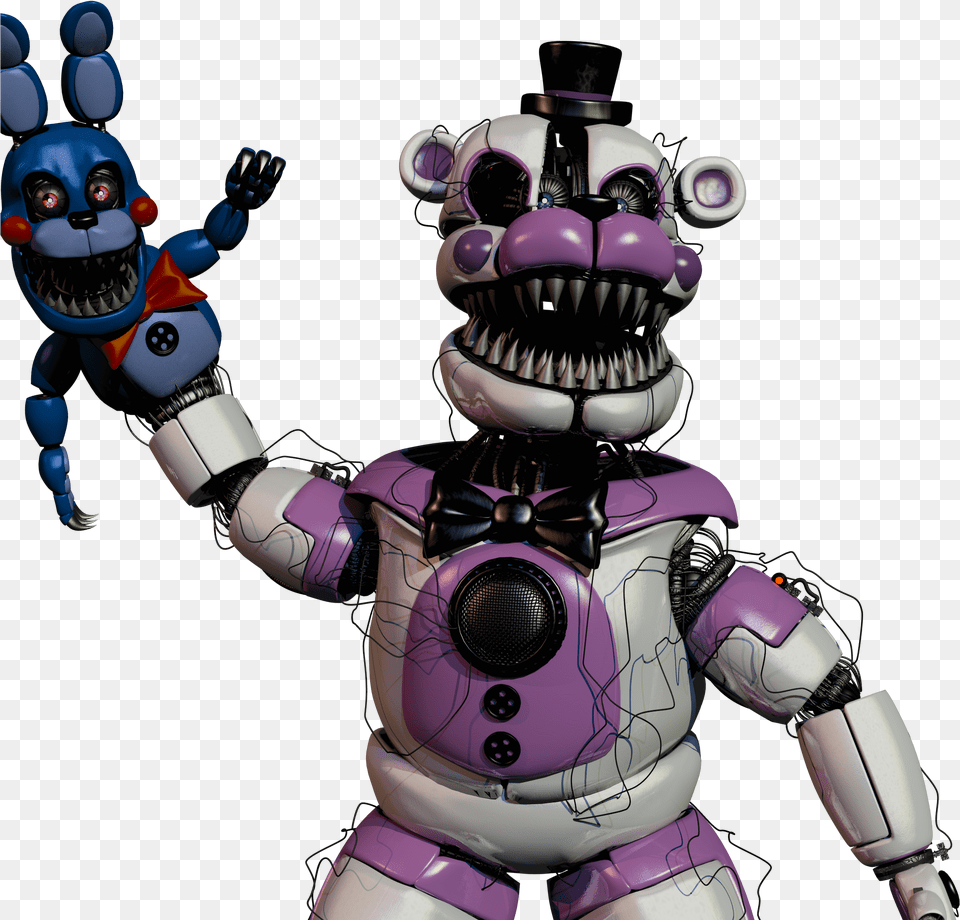 Nightmare Funtime Freddy Fnaf Nightmare Funtime Freddy, Robot, Person Free Transparent Png