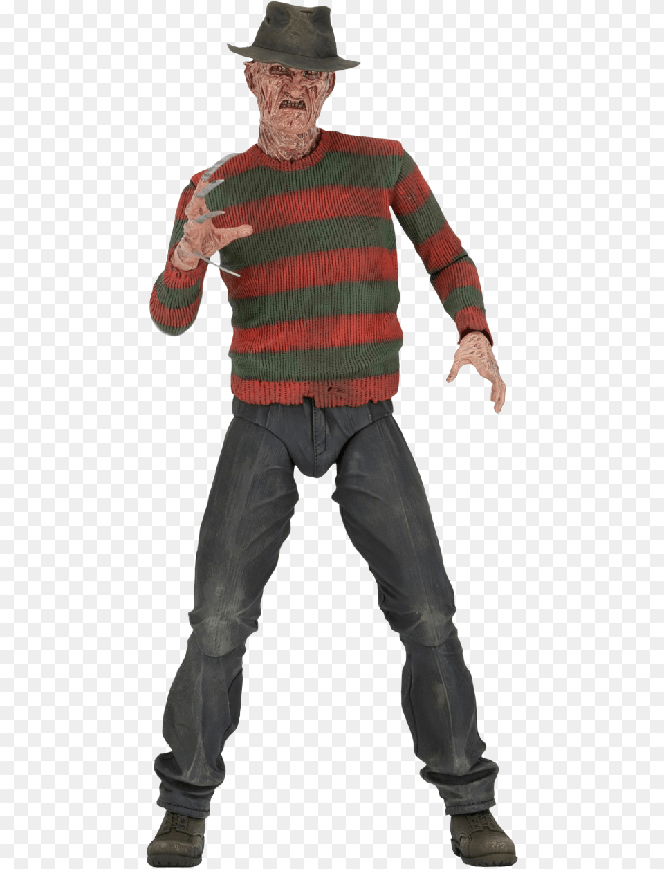 Nightmare On Elm Street 1 Neca Figure, Adult, Person, Clothing, Man Free Png