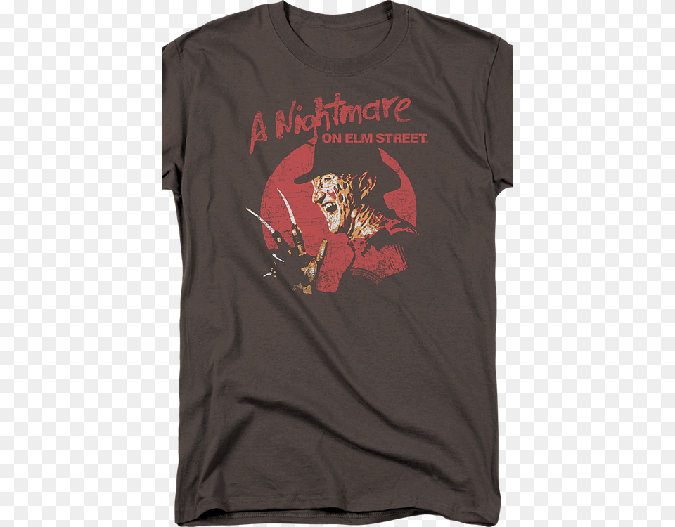 Nightmare On Elm Street T Shirt, Clothing, T-shirt, Adult, Male Free Transparent Png