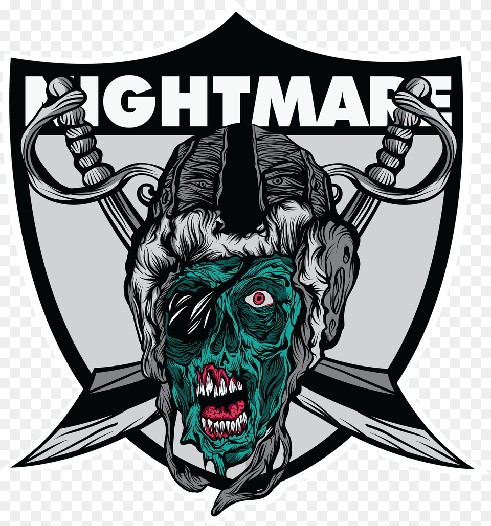 Nightmare Raiders Is A Project Designed For My Brand Raiders Cool Logo, Emblem, Symbol, Animal, Mammal Free Png
