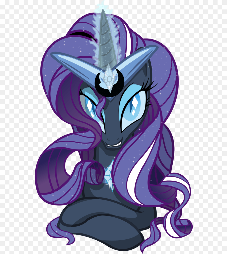 Nightmare Rarity Modification By Cartoontiger Mlp Nightmare Rarity Vector, Book, Comics, Publication, Purple Png Image