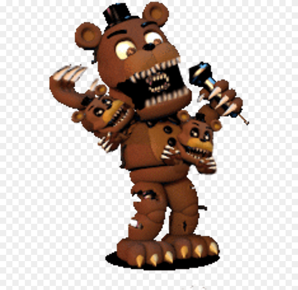 Nightmare Sticker Old Freddy Do Fnaf World, Baby, Person, Robot Png Image