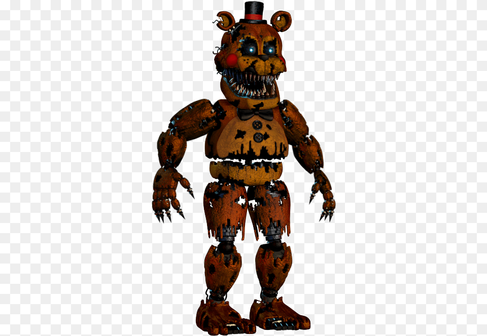 Nightmare Toy Freddy, Nature, Outdoors, Snow, Snowman Png