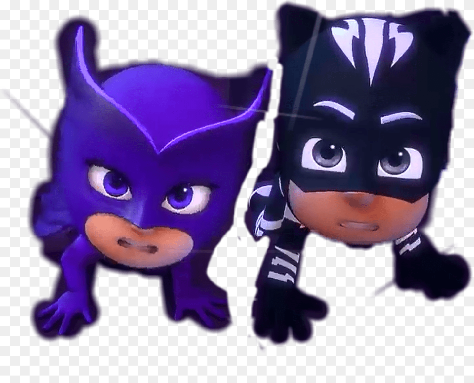 Nightpanther Darkowl Pjmasks Evil Just Friends Pj Masks Dark Owl, Purple, Baby, Person, Head Png