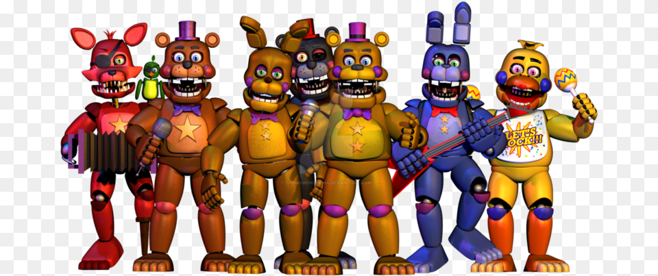 Nights Rockstar Character Fictional Freddy Toy Games Five Nights At Freddy39s Rockstar, Baby, Person, Face, Head Free Png