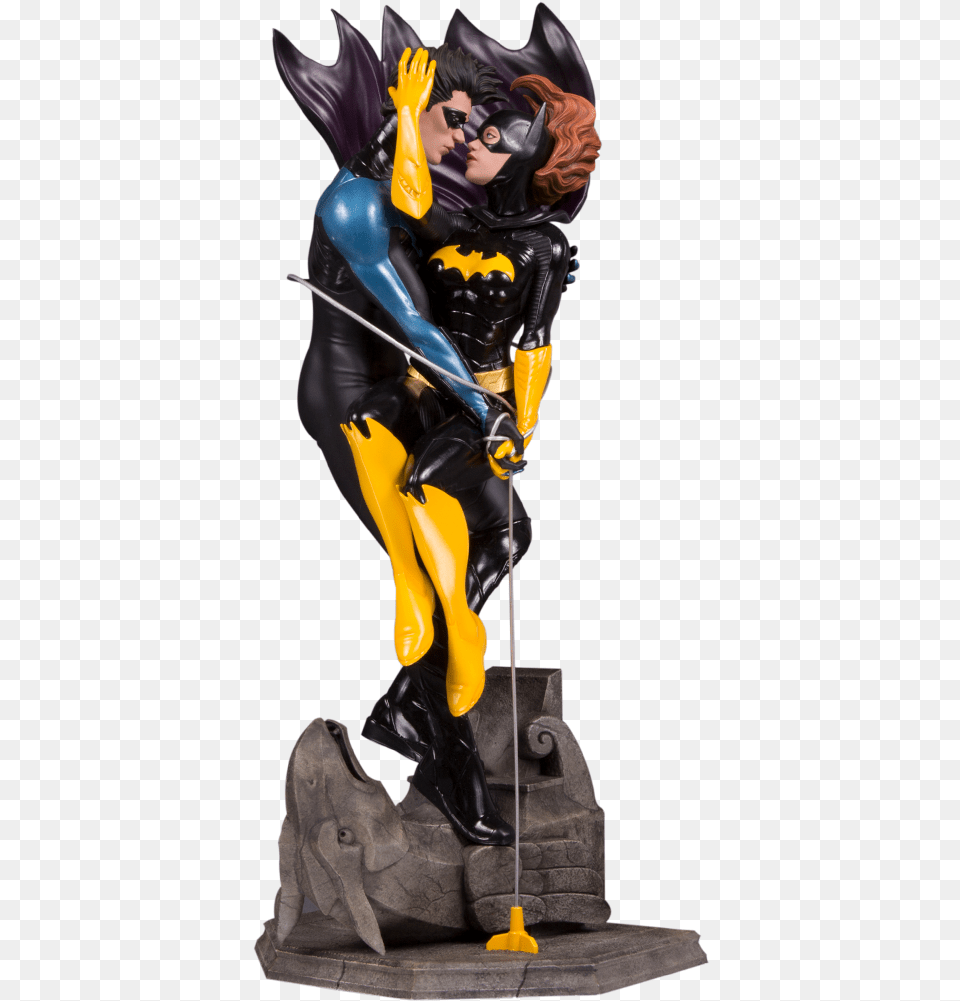 Nightwing And Batgirl Statue Dc Designer Series Nightwing Amp Batgirl By Ryan, Adult, Female, Person, Woman Free Transparent Png