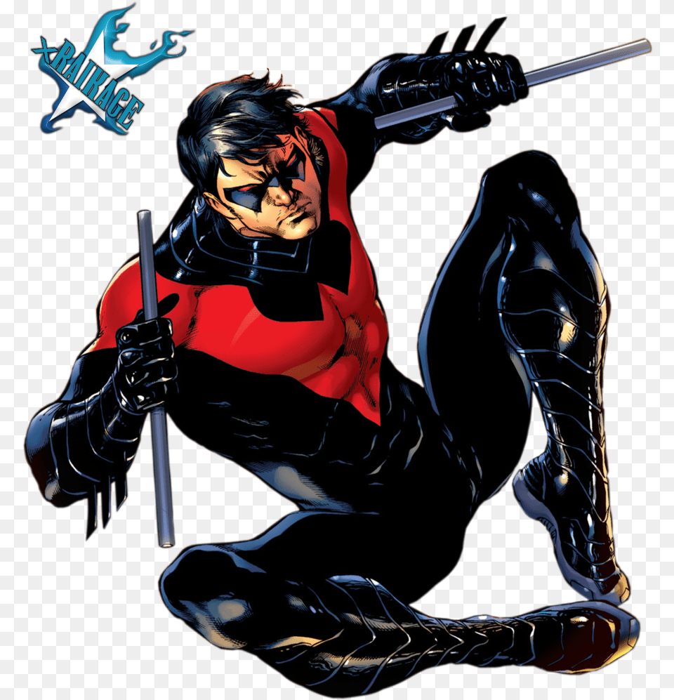 Nightwing Arkham City Nightwing New Costume, Book, Publication, Comics, Adult Free Png Download