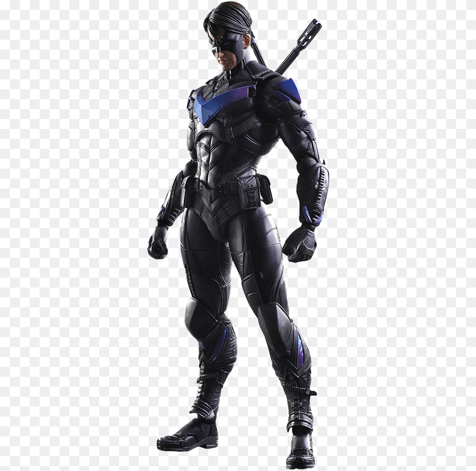 Nightwing Background Batman Arkham Knight Nightwing Figure, Adult, Male, Man, Person Png Image