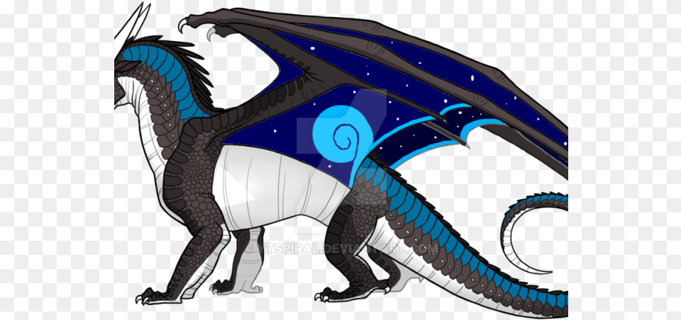 Nightwing Clipart Superheroes Clip Art Stock Wings Of Fire Moonwatcher, Dragon, Animal, Fish, Sea Life Free Png