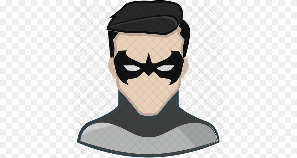 Nightwing Icon Superhero, Face, Head, Person, Adult Free Transparent Png