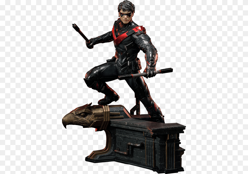 Nightwing Red Version Statue Prime Studio Sideshow Only Made, Adult, Male, Man, Person Free Png Download