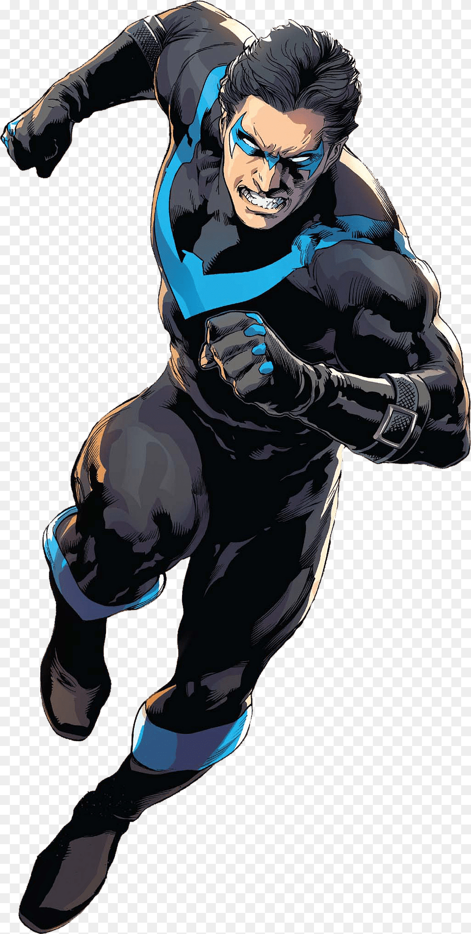 Nightwing Running, Person, Face, Head, Book Png