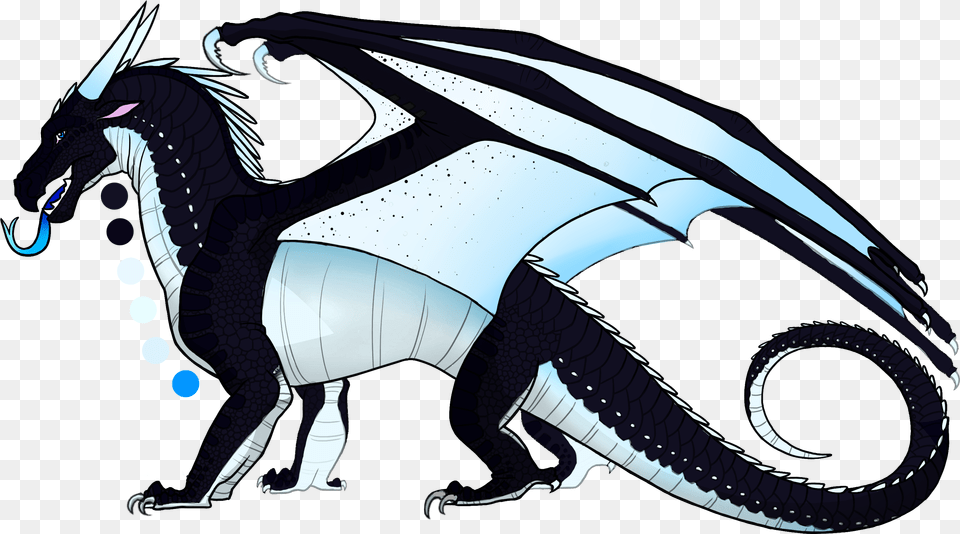 Nightwing Wings Of Fire Moon Wings Of Fire Nightwing Icewing Hybrid, Dragon, Baby, Person Free Png