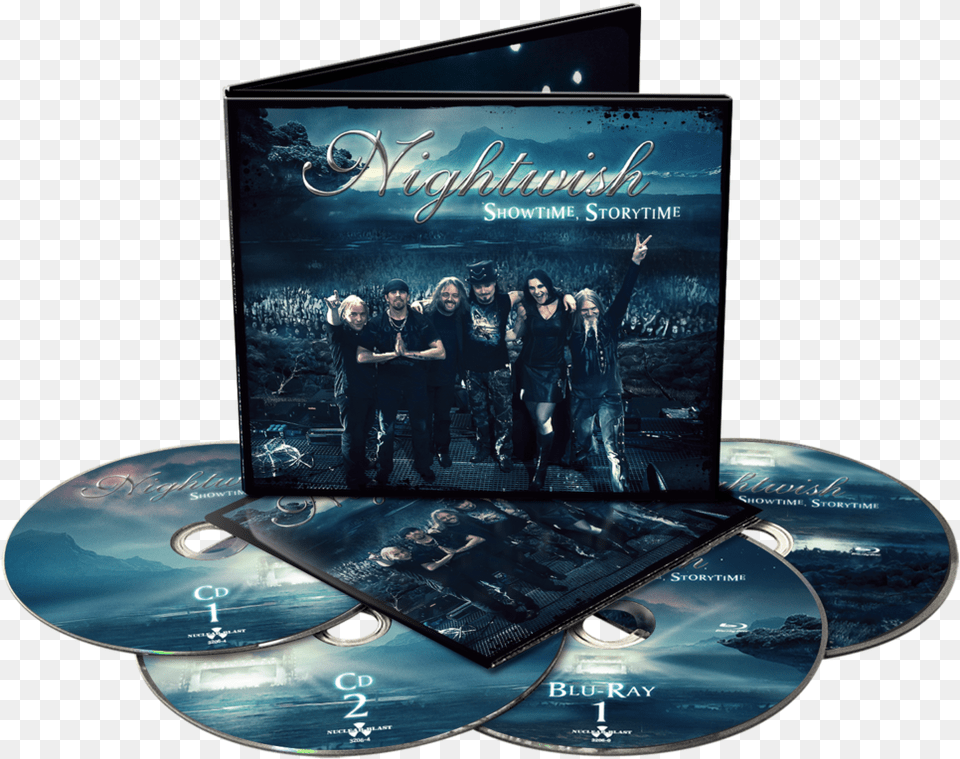 Nightwish Showtime Storytime Blu Ray, Disk, Dvd, Person Free Png Download