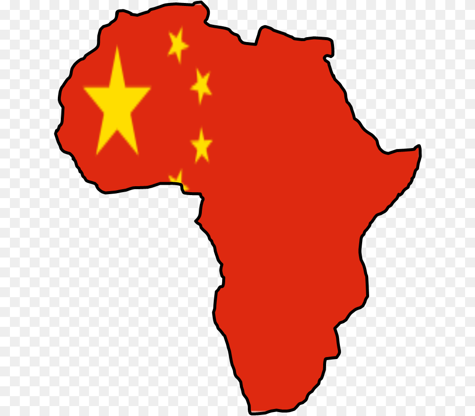 Nihao S It Going Africa With Chinese Flag, Person, Symbol, Star Symbol Png Image