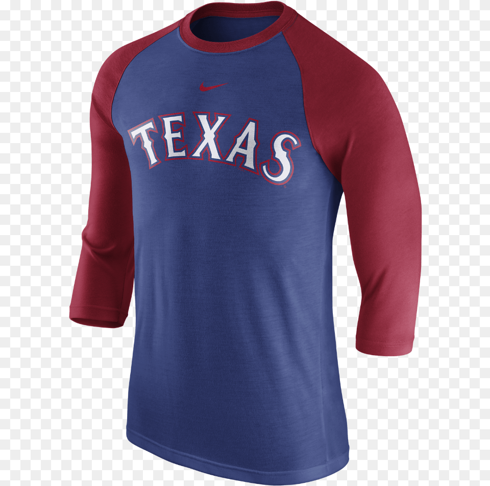 Nike 34 Raglan Wordmark Men39s Shirt Size Texas Rangers Red Jersey, Clothing, Long Sleeve, Sleeve, T-shirt Free Transparent Png