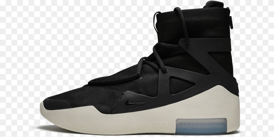 Nike Air Fear Of God 1 Black Air Fear Of God, Clothing, Footwear, Shoe, Sneaker Free Transparent Png