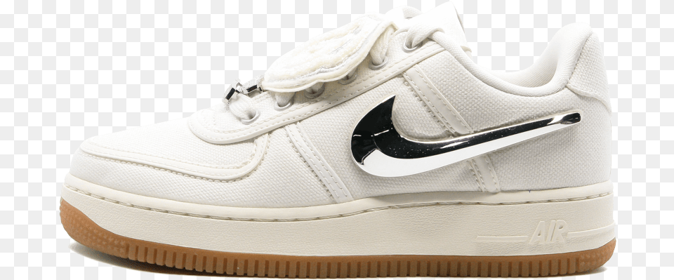 Nike Air Force 1 Low Sail Quottravis Scottquot Travis Scott X Nike Air Force 1 Sail, Clothing, Footwear, Shoe, Sneaker Free Png