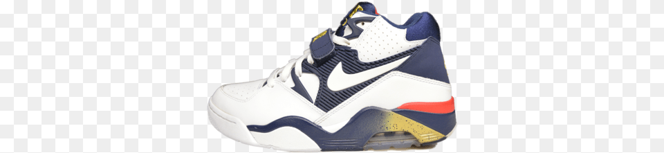 Nike Air Force 180 95 Shoes White Midnight Navy, Clothing, Footwear, Shoe, Sneaker Free Png