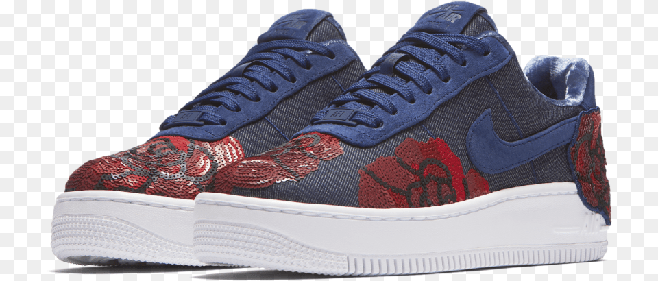Nike Air Force One Floral Sequin, Clothing, Footwear, Shoe, Sneaker Free Transparent Png