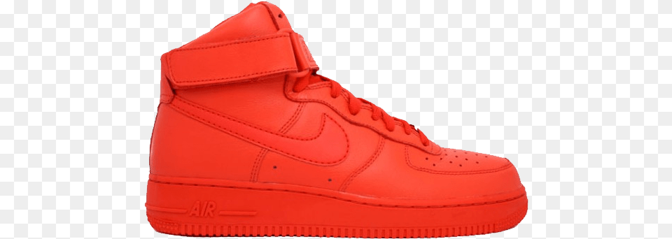 Nike Air Force Rot, Clothing, Footwear, Shoe, Sneaker Free Png Download