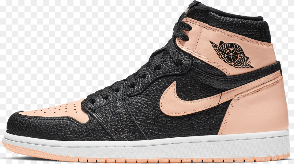 Nike Air Jordan 1 Rosa, Clothing, Footwear, Shoe, Sneaker Png Image