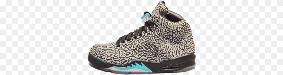 Nike Air Jordan Retro 5 V 3lab5 Elephant Print Sz, Clothing, Footwear, Shoe, Sneaker Png Image
