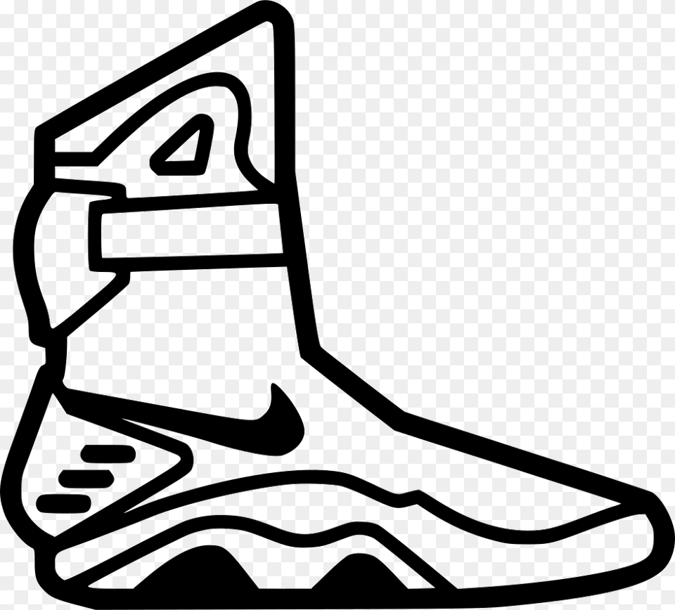 Nike Air Mag Comments Nike Air Mags Drawing, Boot, Clothing, Footwear, Bow Free Png Download