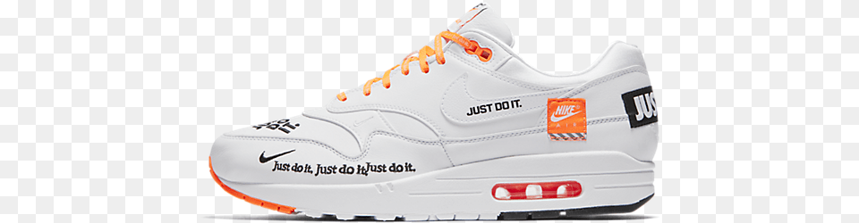 Nike Air Max 1 Just Do It White Nike Air Max 1 Se, Clothing, Footwear, Shoe, Sneaker Png Image
