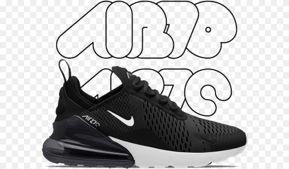 Nike Air Max 270 All Black Mens, Clothing, Footwear, Shoe, Sneaker Free Png Download